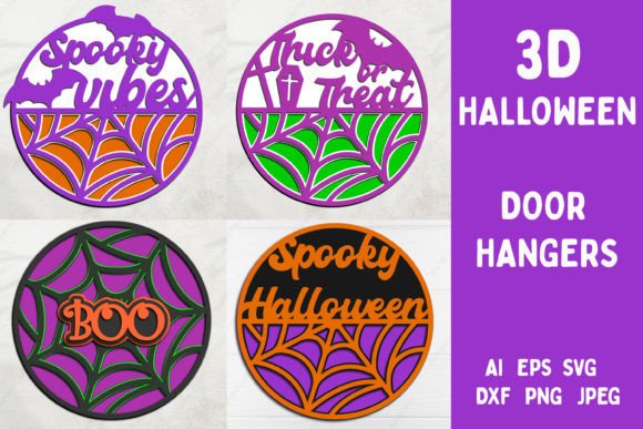3D Halloween Bundle: Graphics for Crafts