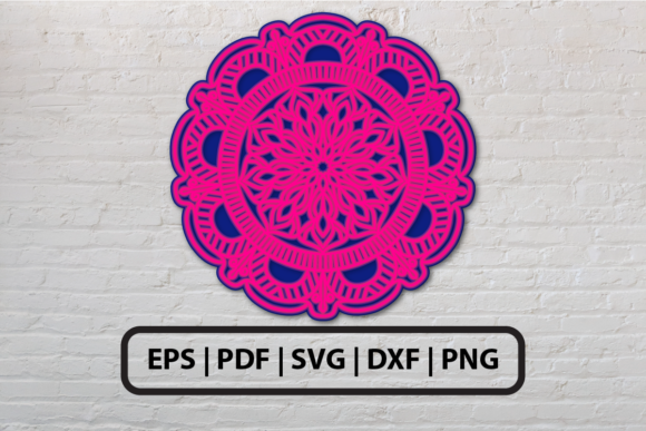 3D Mandala Graphics for Crafts Branding