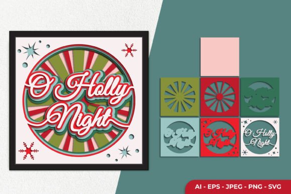3D O Holly Night: Retro Graphics for Crafts
