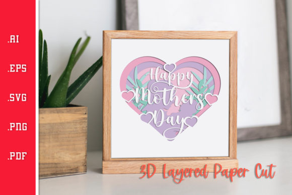 Reviewing Happy Mothers Day 4 - 3D Paper Cut