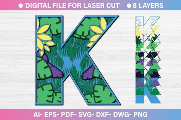 Reviewing the Summer Letter K Paper Cut SVG for Embroidery