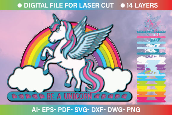Unicorn SVG for Crafts & Graphics Branding