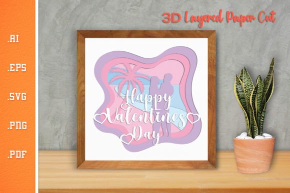 Valentine's Graphics for Crafts: 3D Paper Cut Review