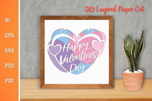 Valentine’s Graphics for Crafts: 3D Paper Cut Review